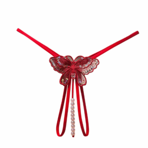 Tanga Mariposa con Perlas