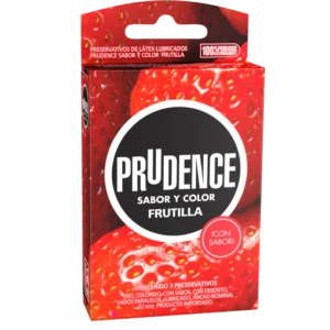 PRESERVATIVO PRUDENCE FRUTILLA X3