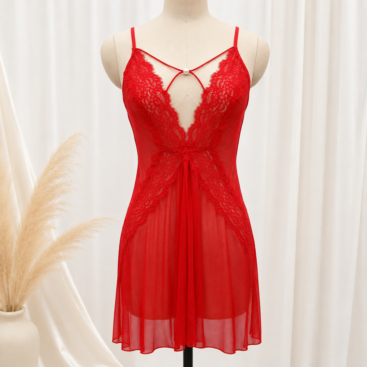 Baby doll rojo wai-s