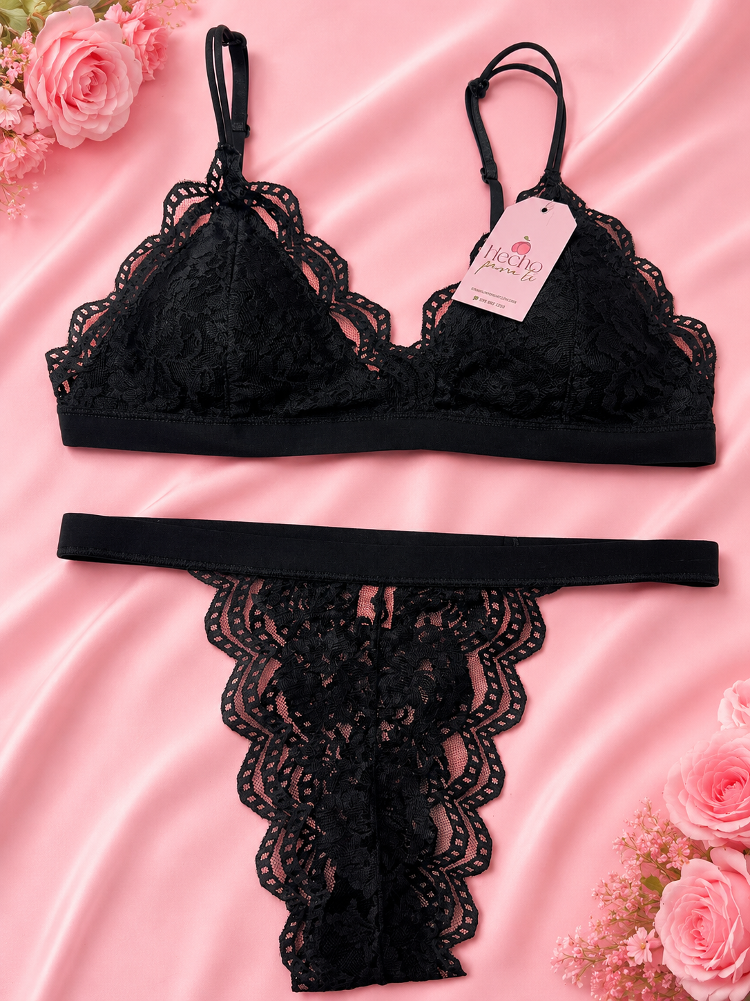 CONJUNTO 2 PIEZAS ENCAJE S