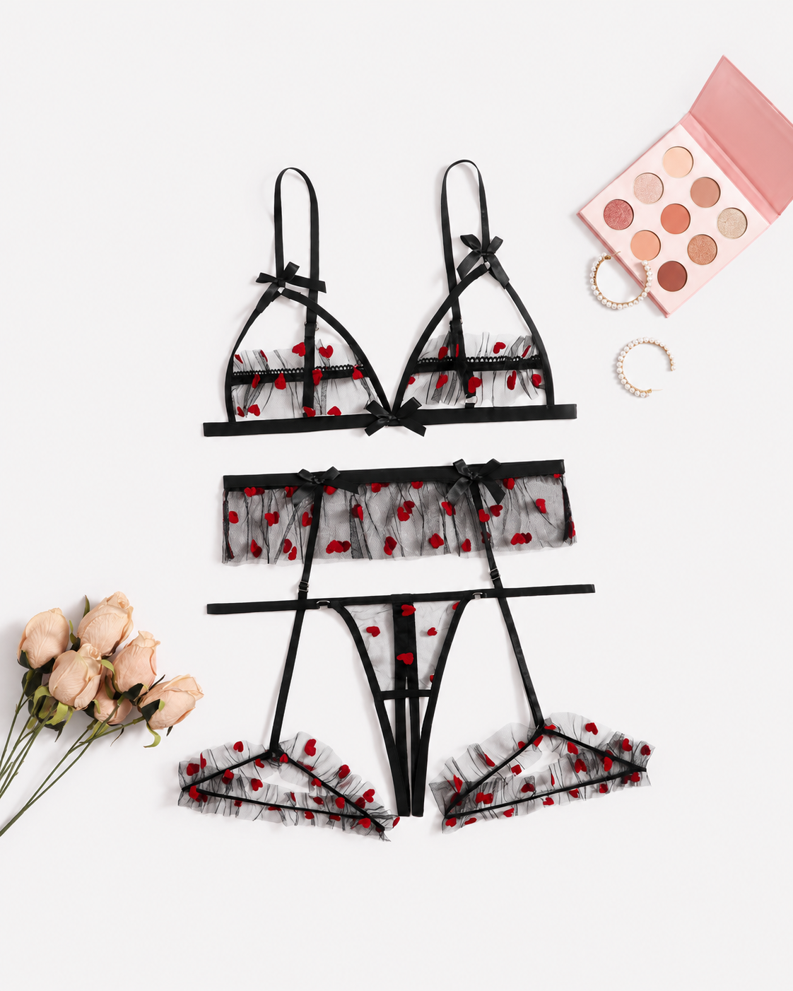 set corazones m