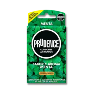 CONDONES PRUDENCE X3  SABOR A MENTA