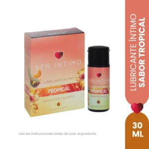 Lubricante Íntimo Caliente con Sabor Tropical 30 ml – Sen Íntimo