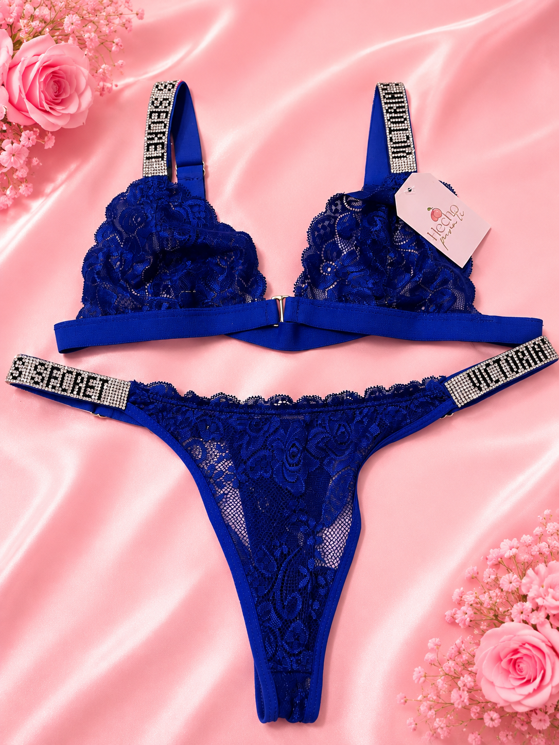 Conjunto de Lencería Azul VICTORIA SECRET